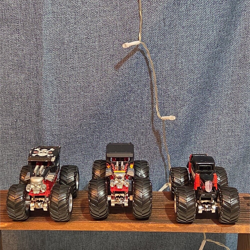 Hot Wheels Monster Jam Bone Shaker Time Flys Lot 3 Diecast Y2K